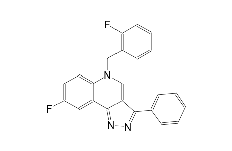 5H-pyrazolo[4,3-c]quinoline, 8-fluoro-5-[(2-fluorophenyl)methyl]-3-phenyl-
