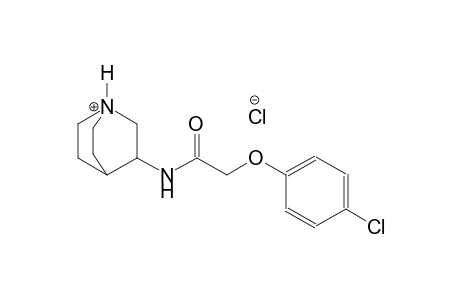 3-{[(4-chlorophenoxy)acetyl]amino}-1-azoniabicyclo[2.2.2]octane chloride