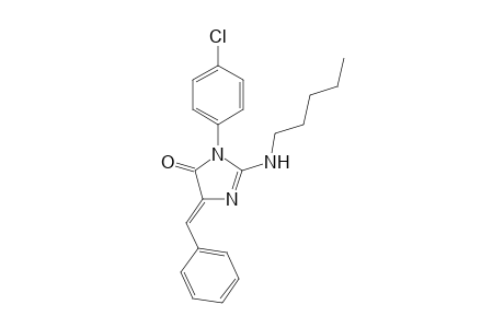 (5Z)-2-(amylamino)-5-benzal-3-(4-chlorophenyl)-2-imidazolin-4-one