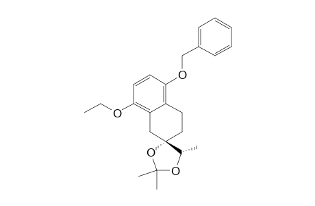 (+/-)-5'-BENZYLOXY-8'-ETHOXY-2,2,5-TRIMETHYL-3',4'-DIHYDROSPIRO-[1,3-DIOXOLAN-4,2'(1'H)-NAPHTHALENE]