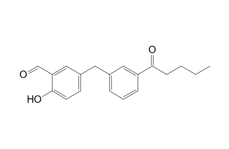 2-Hydroxy-5-(3-pentanoylbenzyl)benzaldehyde