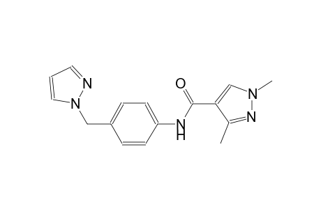 1,3-dimethyl-N-[4-(1H-pyrazol-1-ylmethyl)phenyl]-1H-pyrazole-4-carboxamide