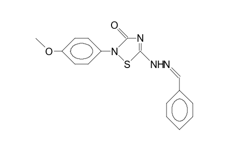 2-(4-Methoxy-phenyl)-5-benzylidenehydrazino-1,2,4-thiadiazolin-3-one
