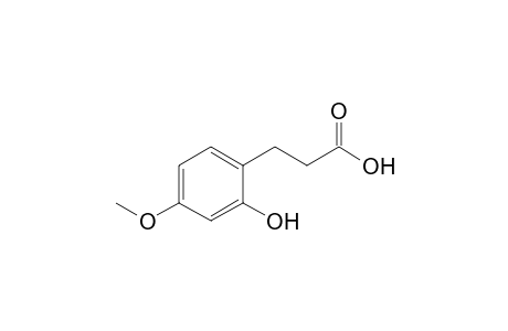 3-(2-hydroxy-4-methoxy-phenyl)propanoic acid