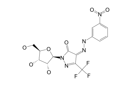 2-(BETA-D-RIBOFURANOSYL)-4-(3-NITROPHENYLAZO)-5-TRIFLUOROMETHYL-2,4-DIHYDRO-PYRAZOL-3-ONE