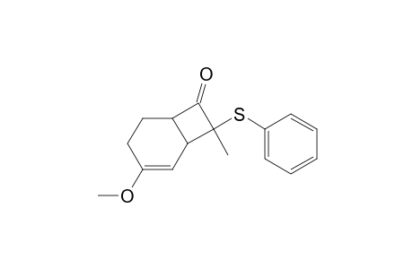 3-Methoxy-8-methyl-exo-8-(phenylthio)bicyclo[4.2.0]oct-2-en-7-one