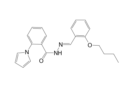 N'-[(E)-(2-butoxyphenyl)methylidene]-2-(1H-pyrrol-1-yl)benzohydrazide