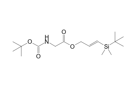 3-[(t-Butyl)dimethylsilyl]prop-2-en-1-yl N-(t-butoxycarbonyl)glycinate