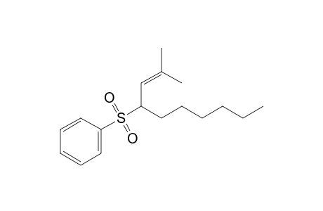 2-Methyl-4-(phenylsulfonyl)dec-2-ene