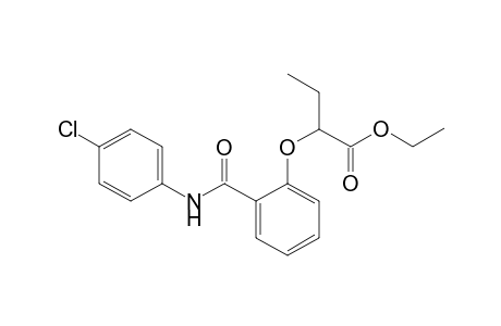 2-[2-[(4-chloroanilino)-oxomethyl]phenoxy]butanoic acid ethyl ester