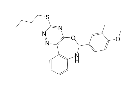 3-(butylsulfanyl)-6-(4-methoxy-3-methylphenyl)-6,7-dihydro[1,2,4]triazino[5,6-d][3,1]benzoxazepine