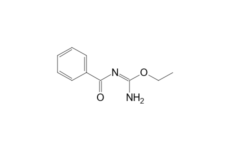 Carbamimidic acid, benzoyl-, ethyl ester