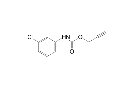 m-chlorocarbanilic acid. 2-propynyl ester