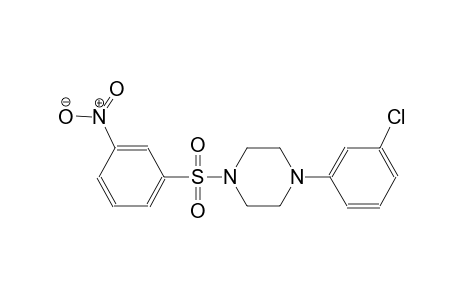 1-(3-chlorophenyl)-4-[(3-nitrophenyl)sulfonyl]piperazine