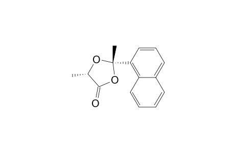 (2S,5S)-2,5-dimethyl-2-(1-naphthalenyl)-1,3-dioxolan-4-one