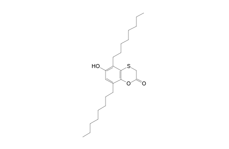 1,4-Benzoxathiin-2(3H)-one, 6-hydroxy-5,8-dioctyl-