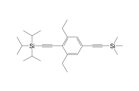 [2-(3,5-diethyl-4-{2-[tris(propan-2-yl)silyl]ethynyl}phenyl)ethynyl]trimethylsilane