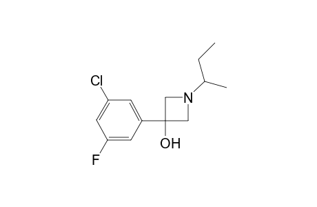 1-sec-butyl-3-(3-chloro-5-fluorophenyl)azetidin-3-ol