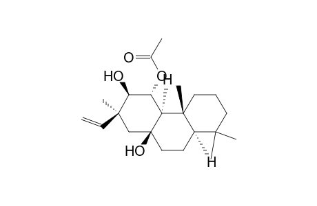 3,4,10a(1H)-Phenanthrenetriol, 2-ethenyldodecahydro-2,4b,8,8-tetramethyl-, 4-acetate, [2S-(2.alpha.,3.beta.,4.alpha.,4a.alpha.,4b.beta.,8a.alpha.,10a.beta.)]-