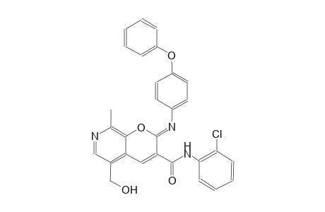 2H-pyrano[2,3-c]pyridine-3-carboxamide, N-(2-chlorophenyl)-5-(hydroxymethyl)-8-methyl-2-[(4-phenoxyphenyl)imino]-, (2Z)-