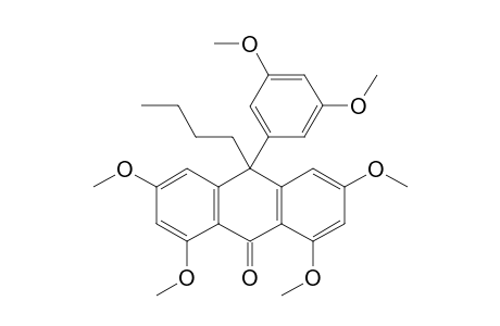 10-butyl-10-(3,5-dimethoxyphenyl)-1,3,6,8-tetramethoxyanthracen-9(10H)-one