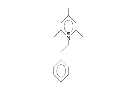 2,4,6-Trimethyl-1-phenethyl-pyridinium cation