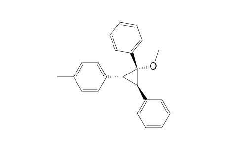 Mixture of .gamma.-1-methoxy-c-2-(p-methylphenyl)-1,t-3-diphenylcyclopropaneand .gamma.-1-methoxy-1-(p-methylphenyl)-t-2,c-3-diphenylcyclopropane