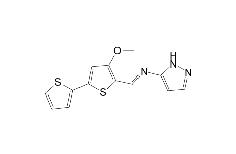 3-{N-[3-methoxy-5-(2-thienyl)thienyl-2-methylene]}aminopyrazole