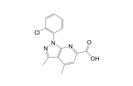 1H-pyrazolo[3,4-b]pyridine-6-carboxylic acid, 1-(2-chlorophenyl)-3,4-dimethyl-