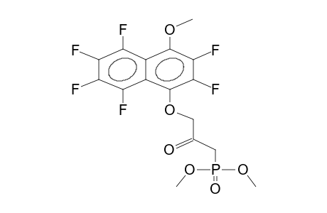 O,O-DIMETHYL-2-OXO-3-(4-METHOXYHEXAFLUORO-1-NAPHTHYLOXY)PROPYLPHOSPHONATE