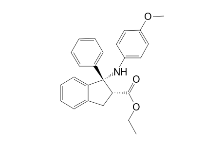 Ethyl 1-{(4-methoxyphenyl)amino}-1-phenyl-2,3-dihydro-1H-indene-2-carboxylate