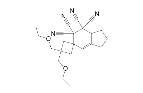 3,3-Bis(ethoxymethyl)-1',2',3',7a'-tetrahydrospiro[cyclobutane-1,5'-indene]-6',6',7',7'-tetracarbonitrile