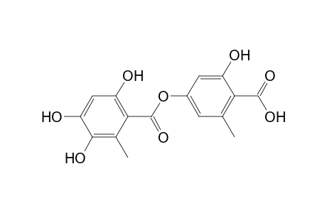 Benzoic acid, 3,4,6-trihydroxy-2-methyl-, 4-carboxy-3-hydroxy-5-methylphenyl ester