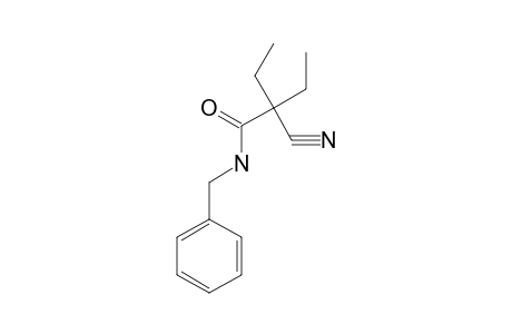 N-benzyl-2-cyano-2-ethylbutyramide