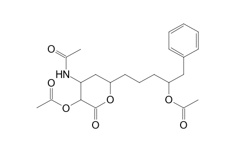 Acetamide, N-[3-(acetyloxy)-6-[4-(acetyloxy)-5-phenylpentyl]tetrahydro-2-oxo-2H-pyran-4-yl]-