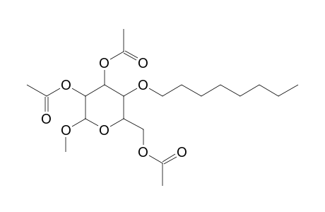 alpha-D-GALACTOPYRANOSIDE, METHYL-2,3,6-TRI-O-ACETYL-4-O-OCTYL-