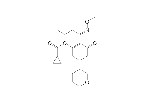 Cyclopropanecarboxylic acid, 2-[1-(ethoxyimino)butyl]-3-oxo-5-(tetrahydro-2H-pyran-3-yl)-1-cyclohexen-1-yl ester