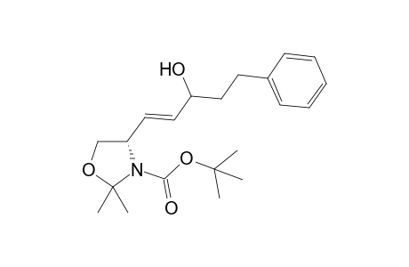 (4S,3'RS)-(3'-Hydroxy-5'-phenylpent-1'(E)-enyl)-2,2-dimethyloxazolidine-3-carboxylic acid tert-butyl ester