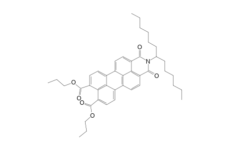 N-(1-Hexylheptyl)-9,10-bis(propyloxycarbonyl)perylene-3,4-dicarboximide
