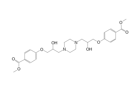 benzoic acid, 4-[2-hydroxy-3-[4-[2-hydroxy-3-[4-(methoxycarbonyl)phenoxy]propyl]-1-piperazinyl]propoxy]-, methyl ester