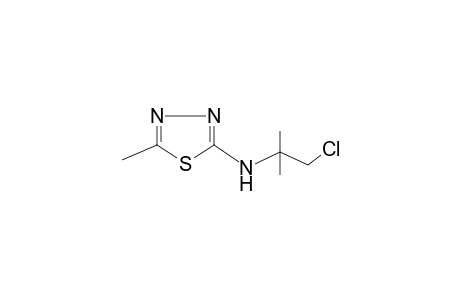 (2-chloro-1,1-dimethyl-ethyl)-(5-methyl-1,3,4-thiadiazol-2-yl)amine