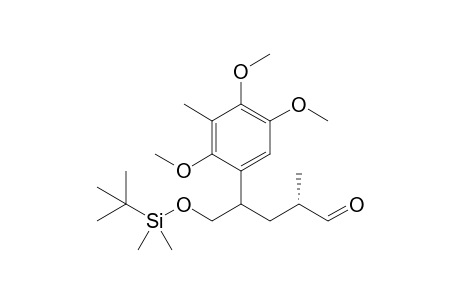 (2S)-5-(tert-Butyldimethylsilyloxy)-2-methyl-4-(2,4,5-trimethoxy-3-methylphenyl)pentanal