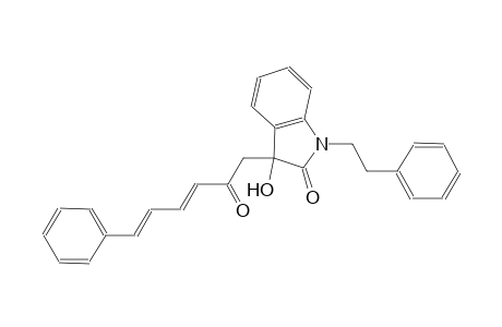 3-hydroxy-3-[(3E,5E)-2-oxo-6-phenyl-3,5-hexadienyl]-1-(2-phenylethyl)-1,3-dihydro-2H-indol-2-one