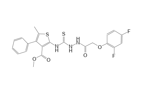 methyl 2-[({2-[(2,4-difluorophenoxy)acetyl]hydrazino}carbothioyl)amino]-5-methyl-4-phenyl-3-thiophenecarboxylate