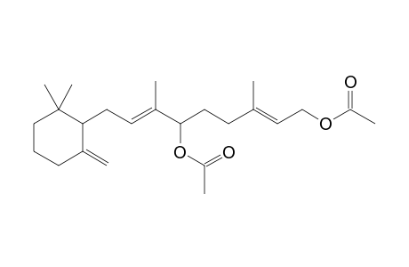 Retinol, 10-(acetyloxy)-5,18-didehydro-5,6,7,10,11,12-hexahydro-, acetate, (6S)-