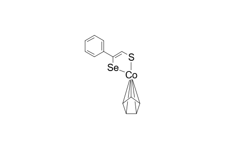 (.eta.-Cyclopentadienyl)(2-phenyl-2-selenolatoethylene-thiolato-S,Se)cobalt(III)