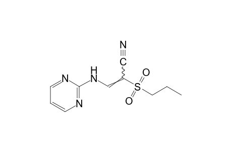 2-(propylsulfonyl)-3-[(2-pyrimidinyl)amino]acrylonitrile