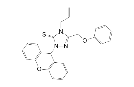 3H-1,2,4-Triazole-3-thione, 2,4-dihydro-5-(phenoxymethyl)-4-(2-propenyl)-2-(9H-xanthen-9-yl)-