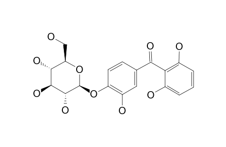 PRUNIFLOROSIDE-C;4-O-BETA-D-GLUCOPYRANOSYL-2',3,6'-TRIHYDROXY-BENZOPHENONE