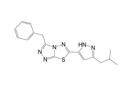 [1,2,4]triazolo[3,4-b][1,3,4]thiadiazole, 6-[3-(2-methylpropyl)-1H-pyrazol-5-yl]-3-(phenylmethyl)-